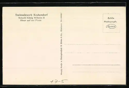 AK Kochendorf, Steinsalzwerk, Schacht König Wilhelm II mit Arbeitern, Salzbergwerk