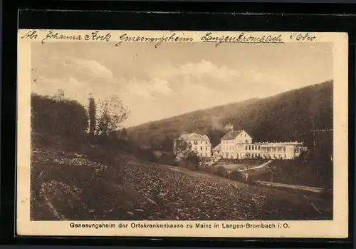 AK Langen-Brombach i. O., Genesungsheim der Ortskrankenkassen zu Mainz