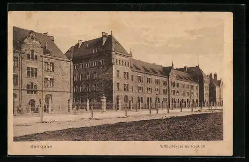 AK Karlsruhe, Artilleriekaserne Regt. 50