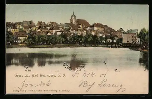 AK Bad Ronneburg / S.-A., Blick zum Ort