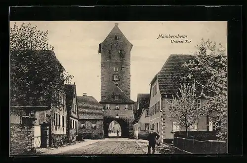 AK Mainbernheim, Strassenpartie Unteres Tor