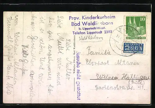 AK Waldliesborn, Hauptstrasse