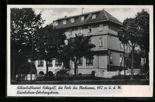 AK Hohegeiss / Oberharz, Eisenbahner-Erholungsheim