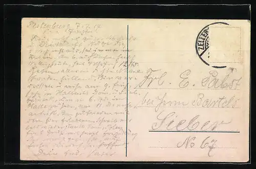 AK Festenburg, Blick zum Eisenbahnheim