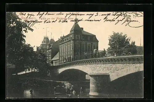 AK Rosswein, Partie an der Muldenbrücke