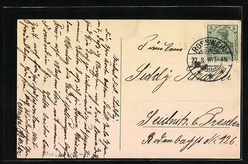 AK Rosswein, Partie an der Muldenbrücke