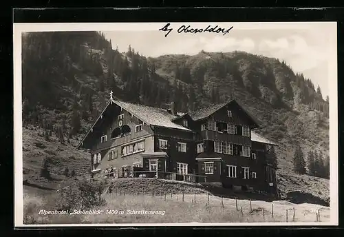 AK Schrattenwang, Alpenhotel Schönblick