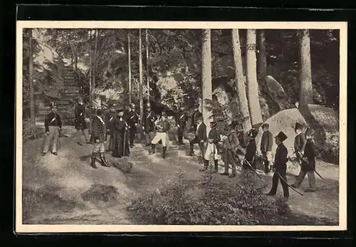 AK Wunsiedel, Volksschauspiel Die Losburg auf der Naturbühne Luisenburg