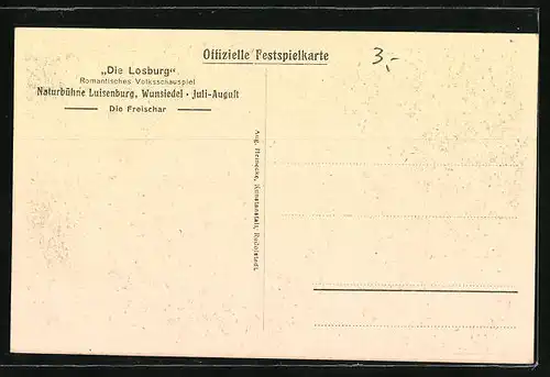 AK Wunsiedel, Volksschauspiel Die Losburg auf der Naturbühne Luisenburg