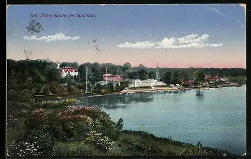 AK Berlin-Spandau, Blick auf Stössensee