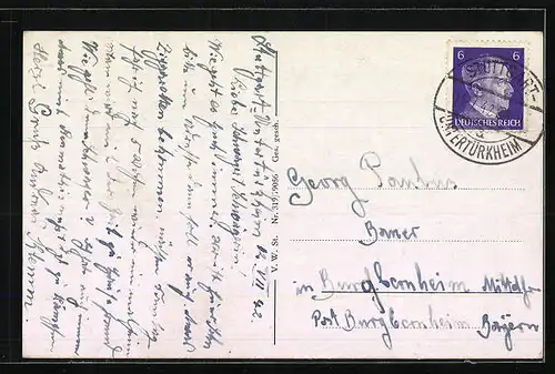 AK Stuttgart-Rotenberg, Gesamtansicht mit Grabkapelle