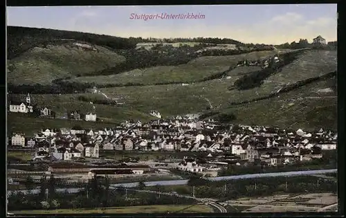 AK Stuttgart-Untertürkheim, Totalansicht