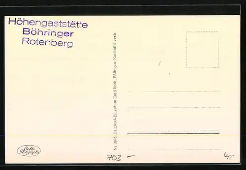 AK Stuttgart-Rotenberg, Panorama vom Berg aus gesehen