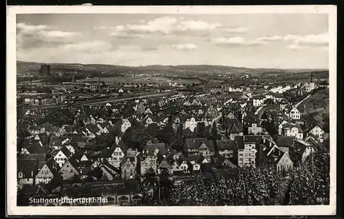 AK Stuttgart-Untertürkheim, Panoramablick vom Berg aus