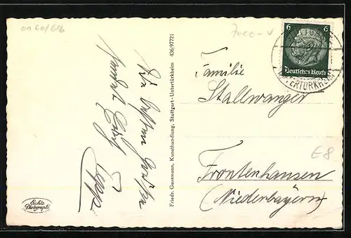 AK Stuttgart-Untertürkheim, Totalansicht