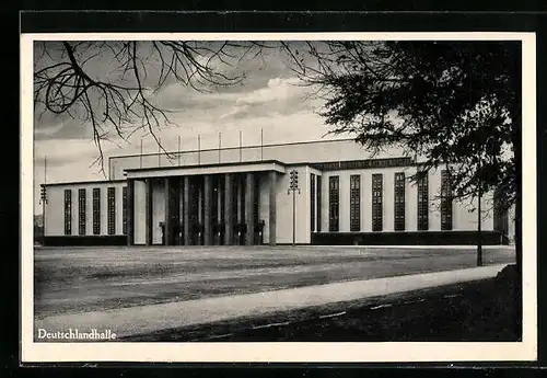 AK Berlin-Charlottenburg, Blick auf die Deutschlandhalle