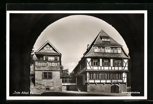 AK Schwaigern / Württ., Gasthaus Zum Alten Rentamt, Aussenansicht