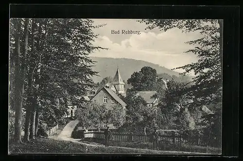 AK Bad Rehburg, Partie an der Kirche