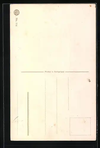 Künstler-AK Altgedienter Bernhardiner mit treuem Blick