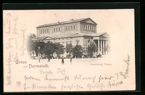 AK Darmstadt, Grossherzogliches Theater