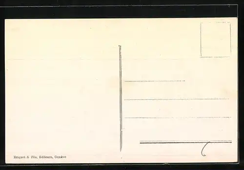 AK Genève, le Théatre et le Monument du Général Dufour