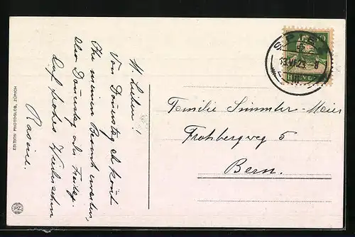 AK Spiez, Ortsansicht mit Niesen