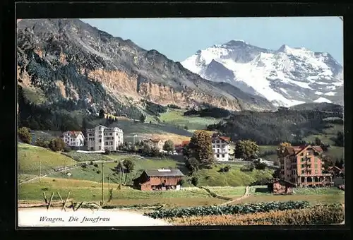 AK Wengen, Gesamtansicht mit Jungfrau