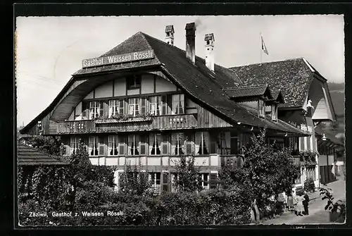 AK Zäziwil, Gasthof z. Weissen Rössli