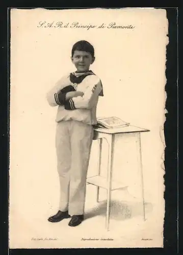 AK Principe di Piemonte im Matrosenanzug