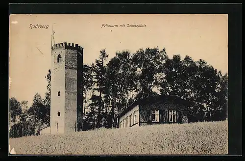 AK Radeberg, Felixturm mit Schutzhütte