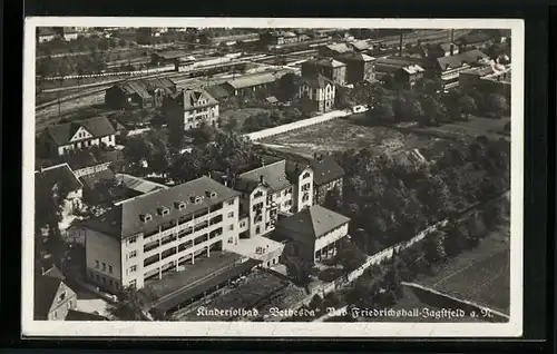 AK Bad Friedrichshall-Jagstfeld a. N., Kindersolbad Bethesda aus der Vogelschau