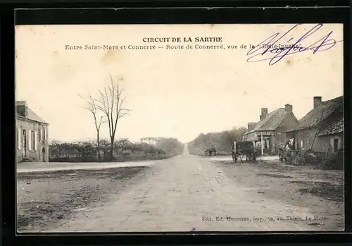 AK Connerré, Circuit de la Sarthe, Route de Connerré, vue de la Belle-Inutile