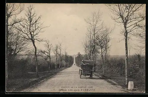 AK Vibraye, Circuit de la Sarthe 1906, Cote apres Vibraye