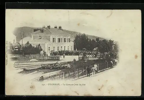AK Oyonnax, La Gare un jour de fete