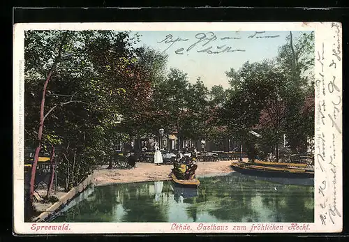 AK Lehde, Gasthaus zum fröhlichen Hecht