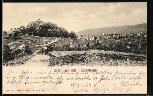 AK Rotenberg, Totale mit Mausoleum