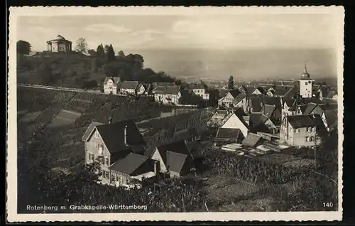 AK Rotenberg, Ansicht m. Grabkapelle-Württemberg