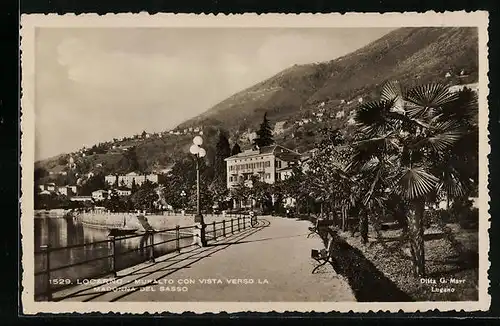 AK Muralto, con Vista verso la Madonna del Sasso