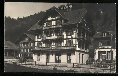 AK Adelboden, Hotel Oberland