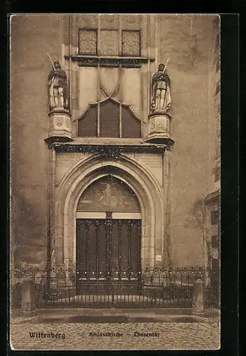 AK Wittenberg, Thesentür an der Schlosskirche