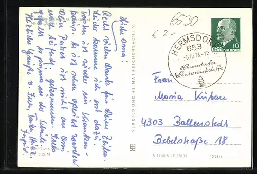 AK Hermsdorf, Mitroda-Rasthof mit Hotel