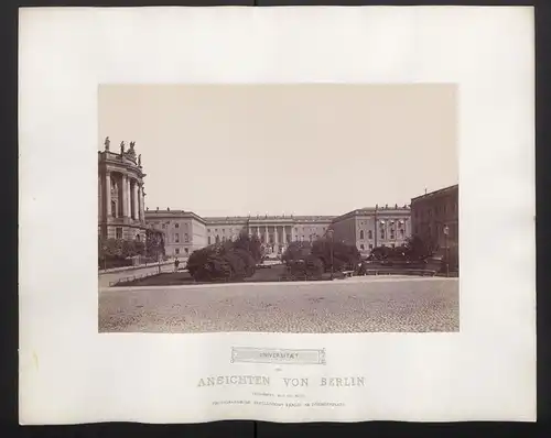 Fotografie PGH, Berlin, Ansicht Berlin, Blick auf die Universität am Opernplatz, Grossformat 27 x 18cm