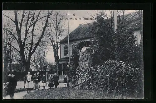 AK Ahrensburg, Kaiser Wilhelm Denkmal