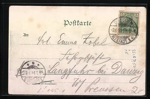 Lithographie Dresden, Neuer Hauptbahnhof