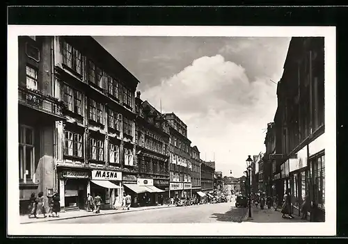 AK Teplitz Schönau / Teplice, Masarykova trida, Strassenansicht