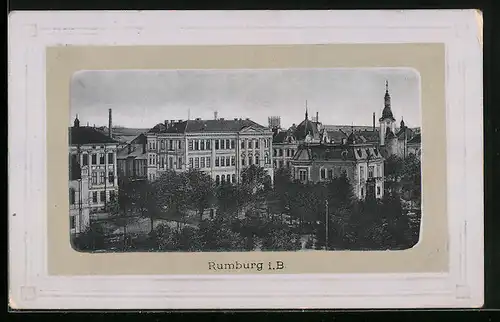 Präge-AK Rumburg i. B., Ortspartie