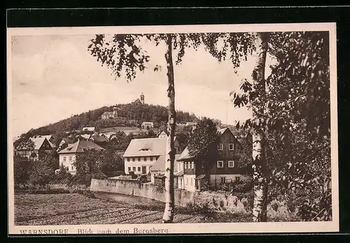 AK Warnsdorf, Blick nach dem Burgsberg