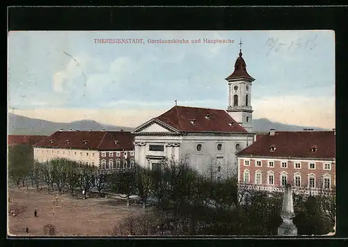 AK Theresienstadt, Garnisonskirche und Hauptwache
