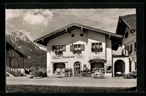 AK Piding bei Reichenhall, Haus Hans Traxl, Warengeschäft