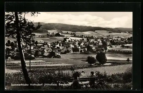 AK Wehrsdorf, Ortsansicht im Sommer